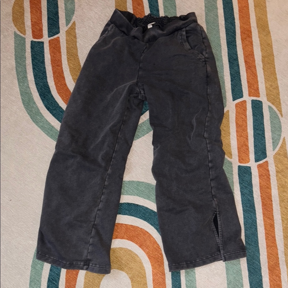 Anthropologie Sweat pants with pockets and slits